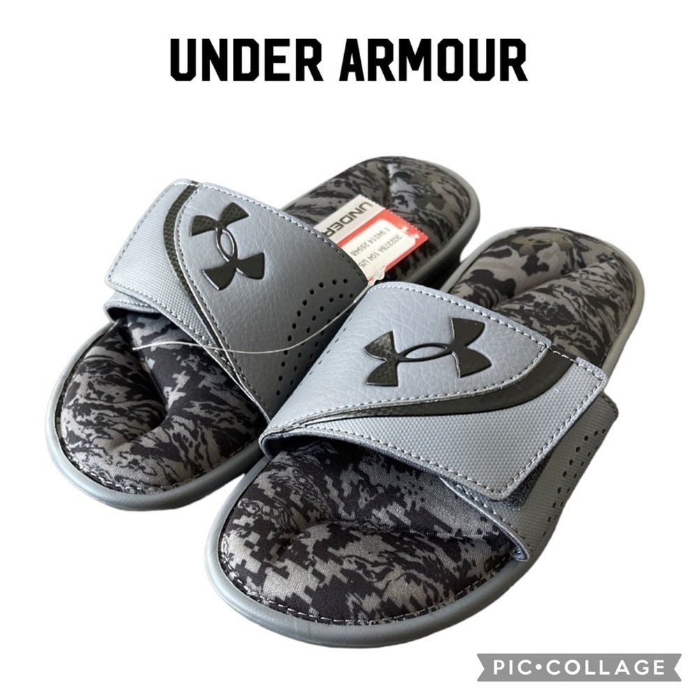 Under Armour Ignite VI big Kids cushioned comfort Slide Sandals size 4Y
